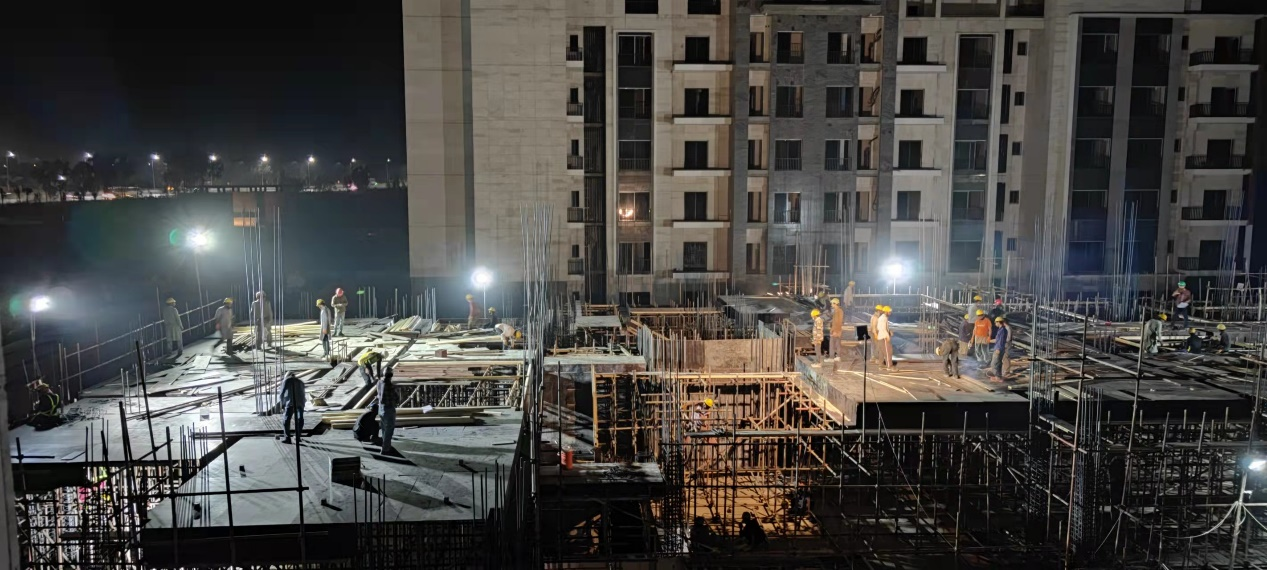 安徽建工巴基斯坦区域调度中心项目昼夜奋战促生产